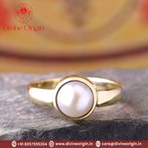 Certified Pearl 5.25ratti Asthdhatu Adjustable Ring